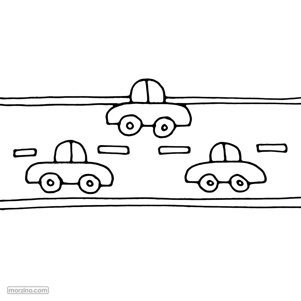 Ausmalbild: Auto