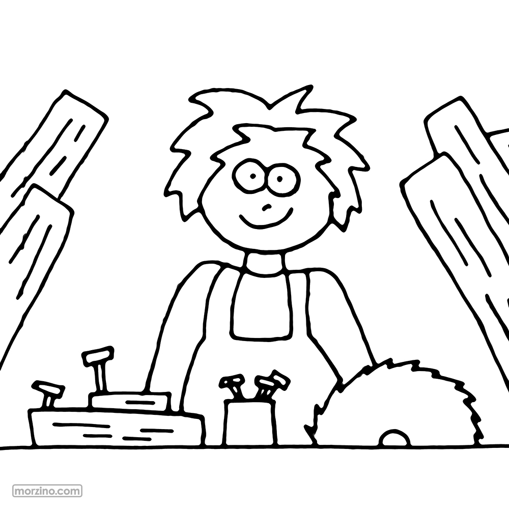 Ausmalbild: Nagel