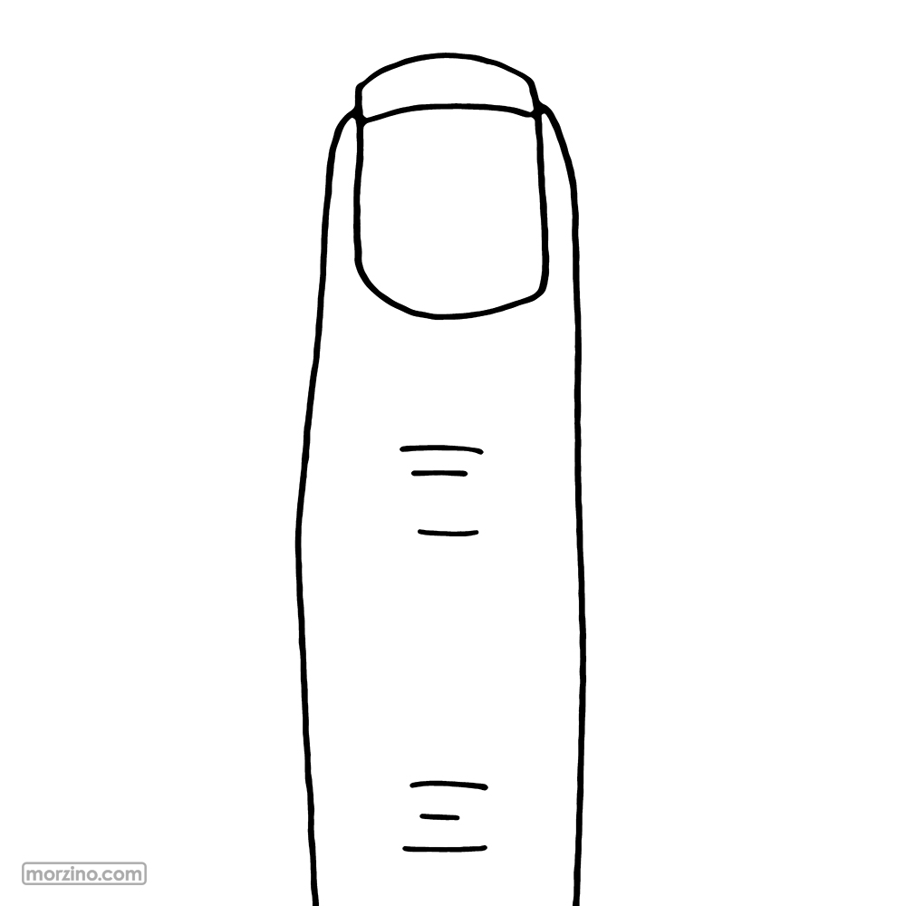 Ausmalbild: Finger
