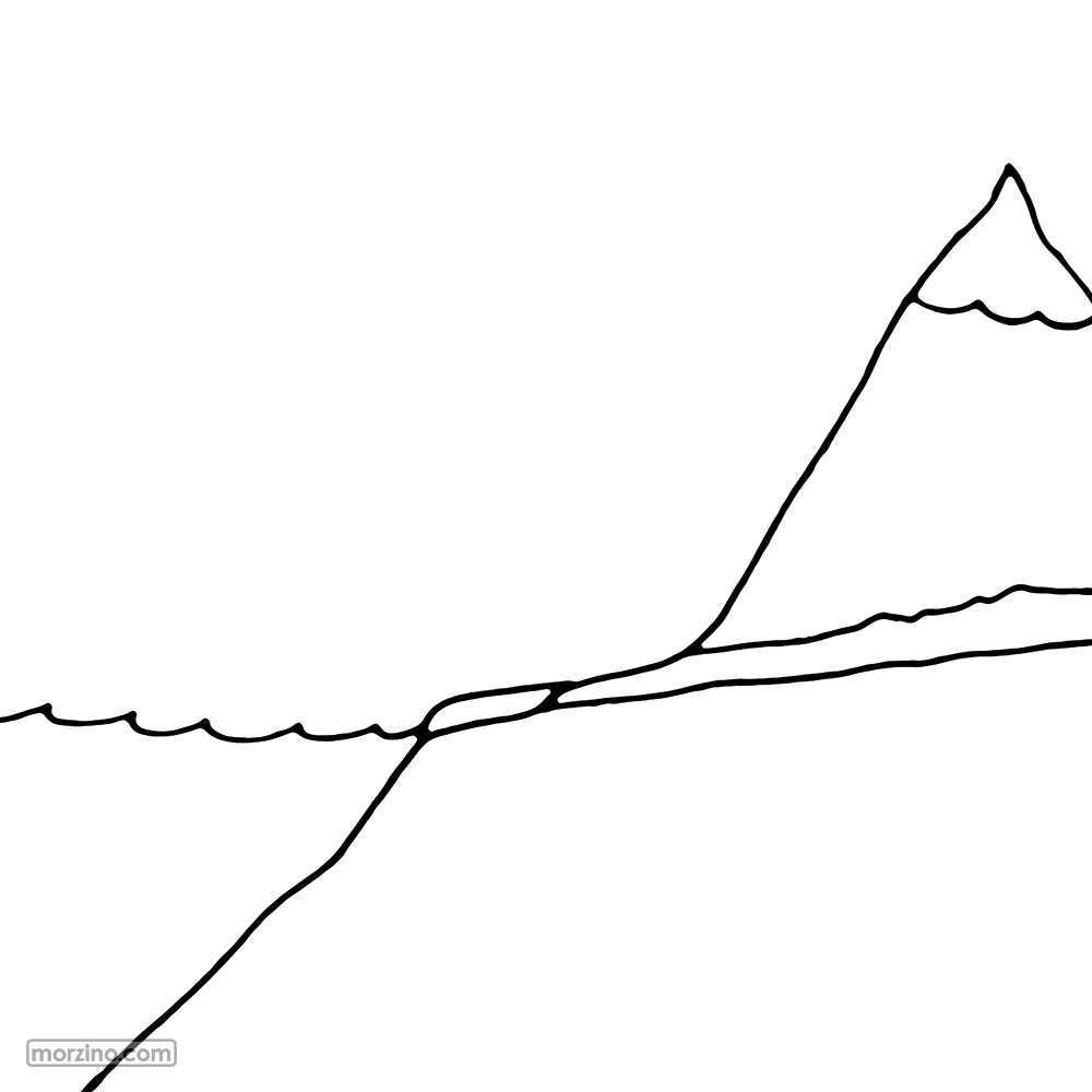 Ausmalbild: Meer