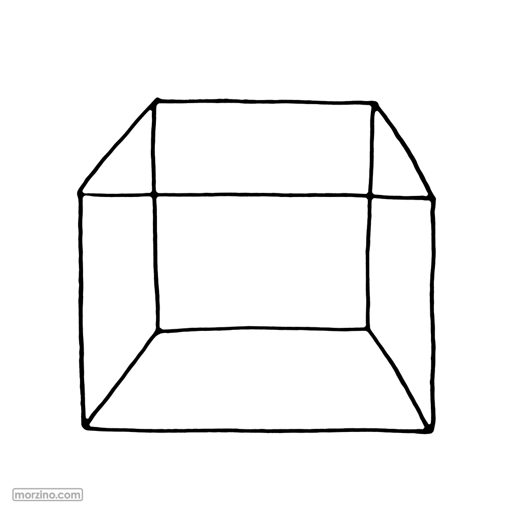 Ausmalbild: Quader