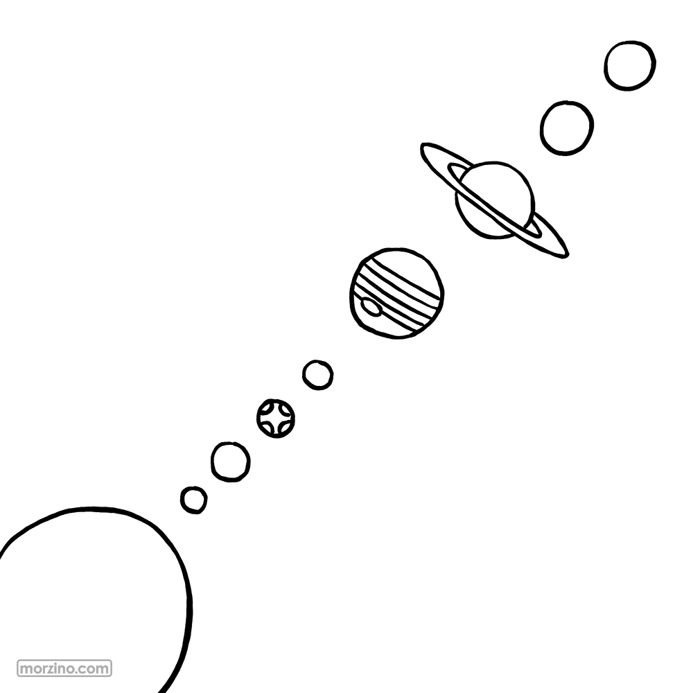 Ausmalbild: Planet
