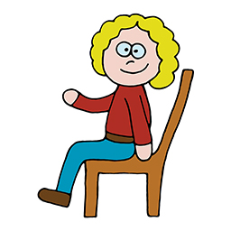 Ich sitze