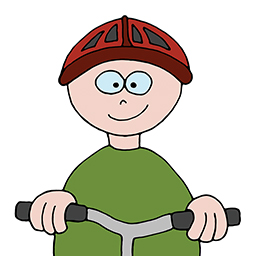 Ich fahre Fahrrad