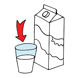 Glas Milch