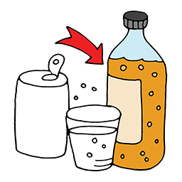 Flasche Limonade